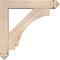 Ekena Millwork Imperial Arts and Crafts Smooth Bracket w/ Offset Brace, Douglas Fir, 5 1/2"W x 26"D x 26"H BKT0604X26X26IMP03SDF - alternate 2